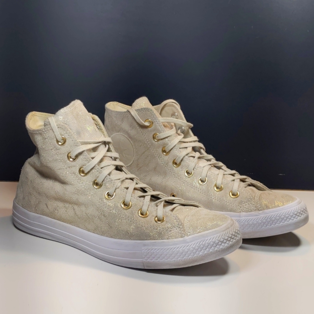 Converse all star hi shimmer shoes